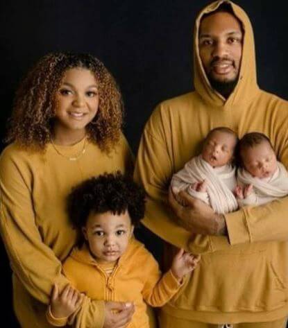 Houston Lillard son Damian Lillard with his Family.